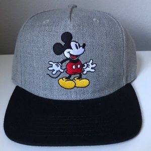 Embroidered Disney Mickey Mouse Snapback Hat